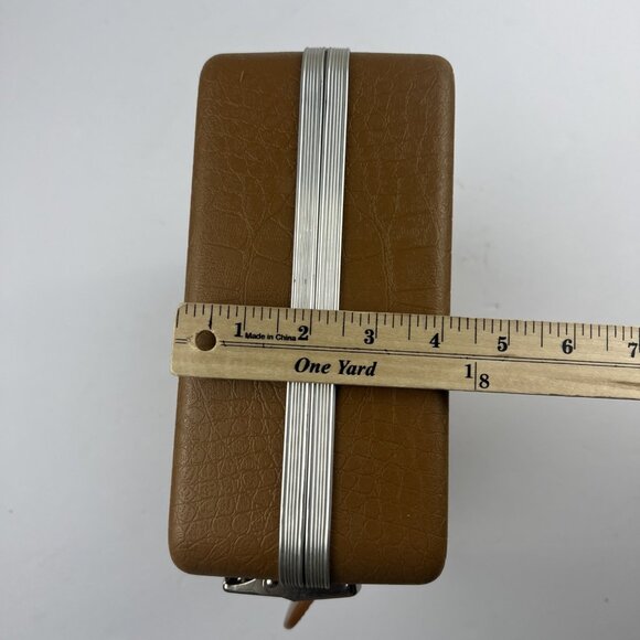 Doskocil Pistol Case Alligator Print Hard Shell VINTAGE 14"x9x4 with Keys - Picture 13 of 13